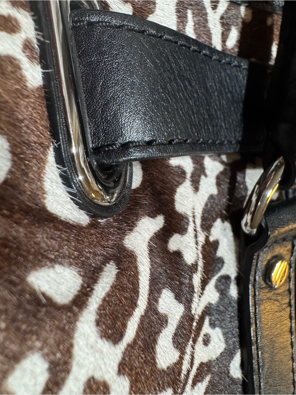 Michael Kors Hamilton Studded Calf Hair bag / purse - Picture 5 of 7